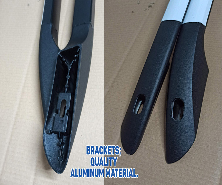 Aluminium Roof Rails for Peugeot Partner Lwb, 2018-Up Black Aluminium Roof Rails for Peugeot Partner Lwb, 2018-Up Black
